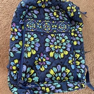 Vera Bradley Laptop Backpack in Indigo Pop